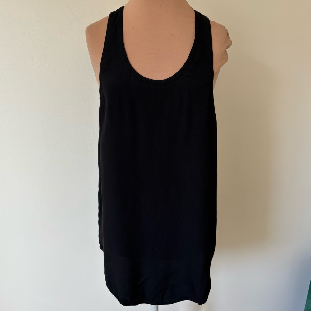 Iro Aldric Black Studded Racer Back Viscose Blend Scoop Neck Tank Top EUC 36/4